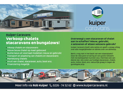 BK BlueBird 11 x 3m  3 slaapkamers