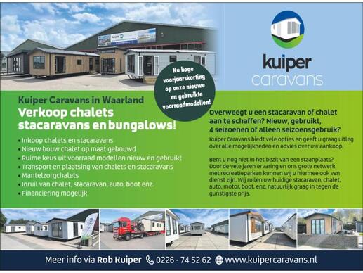 Chalet op Camping Zeezicht
